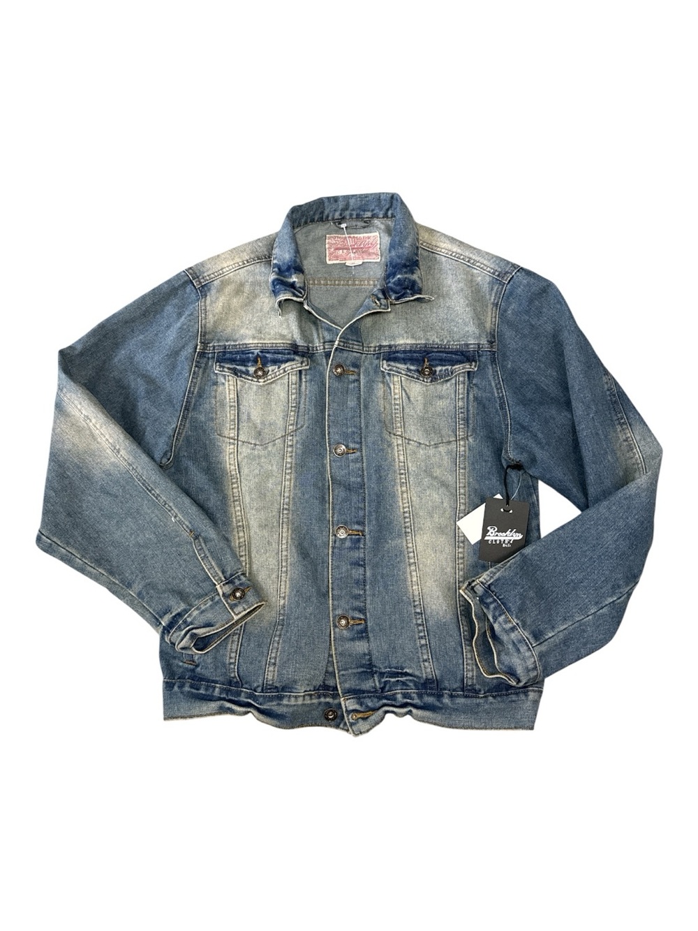 NEW! BROOKLYN CLOTH Denim Trucker Jacket Blue Men's XL
